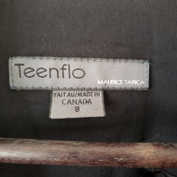 Teenflo black trench coat jacket Matrix size 8 - Picture 4 of 8